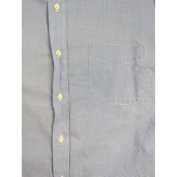 Lauren Ralph Lauren Shirt Mens Large Blue Non Iron Check Button Down Classic - Picture 3 of 8